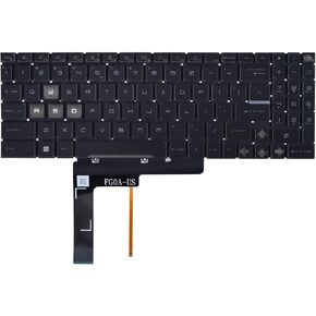 لوحة مفاتيح الاستبدال لـ MSI Katana 15 B12V B13V Katana 17 B13U B13V RAIDER GE78 & MSI PULSE 15 B13V PULSE 17 B13V CYBOBRG 15 A12VF A12VE A13VF Series Series مع خلفية زرقاء in Kuwait