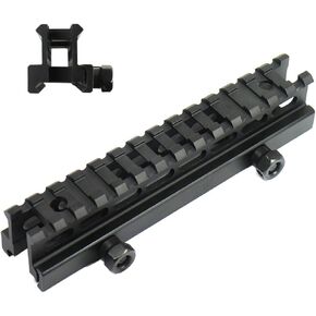 West Lake Tactical Flat Top 1" Riser Scope Mount High Profile See-Thru Full Size Riser Mount