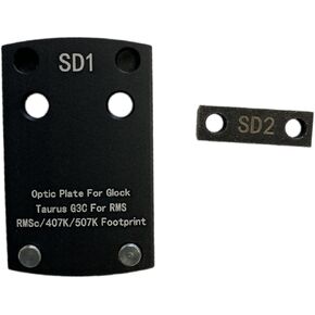 Optic Mounting Plate for Glock(Non-MOS/Aftermarket Slide),Taurus GX4,G3C,Canik TP9SA-Compatible with ADE Spike, Shield RMSc/RMS, Holosun 407K/507K/EPS Carry, Crimson Trace CTS-1550 red dot Sight