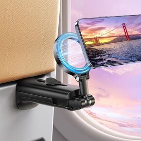 حاملات الهاتف للطائرة أساسيات السفر ، حامل هاتف السفر ، للطائرة Magsafe ، طائرة مغناطيسية للأيداف لجهاز iPhone 16 15 14 13 12.