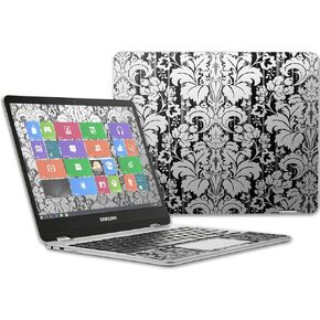 MightySkins Skin Compatible with Samsung Chromebook Plus 12.3"(2017 - Floral Retro | Protective, Durable, and Unique Vinyl wrap Cover | Easy to Apply, Remove, and Change Styles | Made in The USA