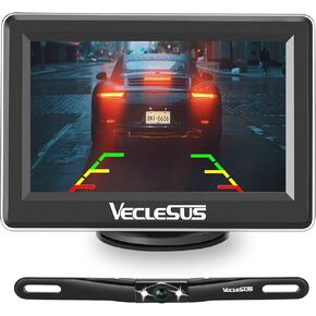 Reversing Camera System VM1 HD1080P Wired Car Backup Camera Kit 4.3" Car Monitor and HD1080P Camera with Waterproof Night Vision Backup Camera for Cars,Pickups,SUVs,Vans, Sedans, Trucks