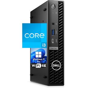Dell OptiPlex 7020 Micro Computer, Intel Core i3-14100T, 32GB RAM, 1TB NVMe SSD, USB Type-C, Built in WiFi, BT, Display Port, HDMI, Windows 11 Pro, Black 7000 Desktop