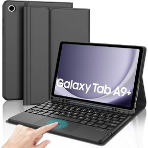 Galaxy Tab A9 Plus Case Keyboard, Samsung A9 Plus Tablet Case with S Pen Holder, Magnetically Detachable Bluetooth Keyboard, Auto Sleep/Wake, Galaxy Tab A9 Plus/A9+ 5G 11 inch 2023 (SM-X210/X216/X218)