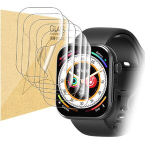 LYSANDRA Compatible for TOZO S6 Smart Watch 1.85", "6 Pack Full Coverage TPU Clear Film