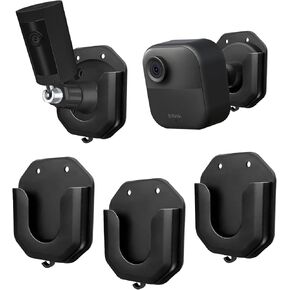 3 Pack No-Drill Camera Mounts Indoor Outdoor Bracket for Blink Outdoor 4, Mini, Mini 2, & Ring Indoor Cam (2nd Gen) – Secure Wall Mount with Adhesive or Screw Option