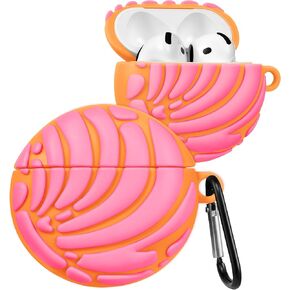 Boaretiu for AirPods 4 Case Cute Kawaii - 3D Soft Silicone Case Cover with Keychain for Women Girls Teens Food Girly Funny Unique Pretty Fashion Design Protective Skin Case for Airpods 4, PK Bread