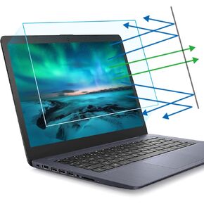 F forito 14 بوصة مضادة للضوء الأزرق واقي شاشة الكمبيوتر المحمول متوافق مع HP 14 "كمبيوتر محمول/HP جناح X360 14/HP Chromebook 14/HP دفق 14/HP probook 14 ، مضاد للوهج ومضاد لفيلم شاشة الخدش