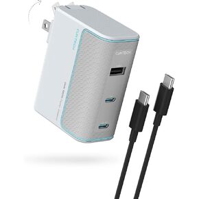 CUKTECH 100W GaN USB C Fast Charger, 3-Port Wall Charger, Compact Fast Charging Block, Foldable Power Adapter for MacBook Pro/Air, iPhone 17/16/15, Galaxy S24, Pixel, Steam Deck, with 240W Cable in Saudi Arabia