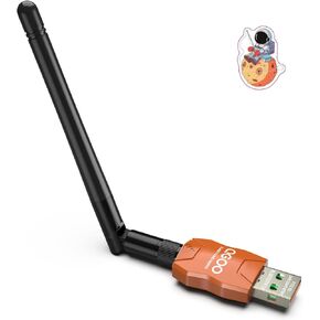 Class 1 Long Range Bluetooth Adapter for PC, QGOO USB Bluetooth Adapter for PC 5.3+EDR, Bluetooth Dongle Bluetooth Receiver Support Windows10/8.1/8/7（orange-133）