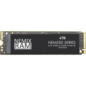 NEMIX RAM 4TB M.2 2280 Gen4 PCIe NVMe SSD Compatible with Dell PowerEdge XE9640 Rack Server