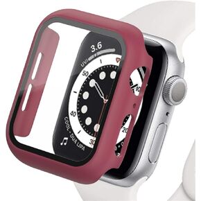 Compatible for Apple Watch 38mm Screen Protector, Hard PC Case with HD Tempered Glass Screen Protector Women Men Protective Cover for iWatch Series 3/2/1 38mm