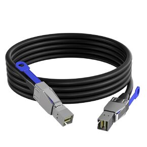 SFF-8644 إلى SFF-8644 Mini SAS HD Data Server Cable ، Mini Mini SAS 36PIN SFF-8644 إلى SFF-8644 لخادم القرص الثابت ، SAN ، RAID ، 1M (3.3 قدم)