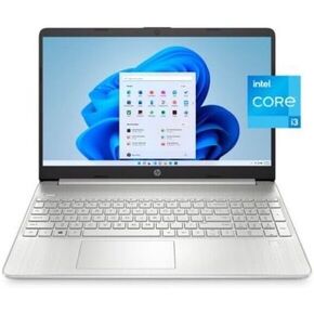 HP 15.6" FHD Laptop, Intel Core i3-1215U, 8GB RAM, 256GB SSD, Silver, Windows 11 Home, 15-dy5131wm