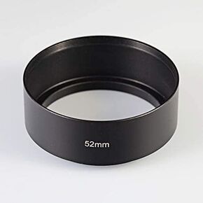 Double Threaded 52mm to 52mm Photo/Video Metal Lens Hood Sun Shade and Extension