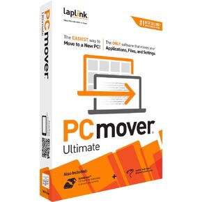 Laplink PCmover Ultimate 11 - Easily Transfer Files to New Computer - Efficient Migration of Applications from Old PC to a New PC - Data Transfer Software - With Optional Ethernet Cable - 1 License