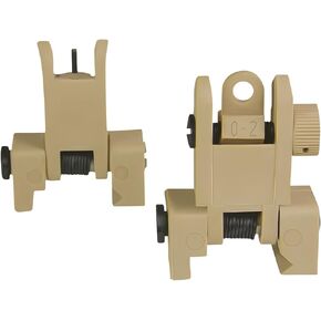 Gotical Flip Open Front and Rear Polyphenylene (PPS) Sight Set for Picatinny Rail,Polyphenylene (PPS) Material Import from Japan