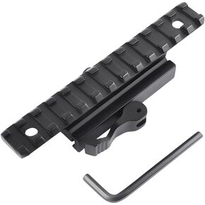 Gotical 13 Slots Dual Picatinny Rail Quick Release Mount Adapter Converter (Top 13 Slot Quick Release)