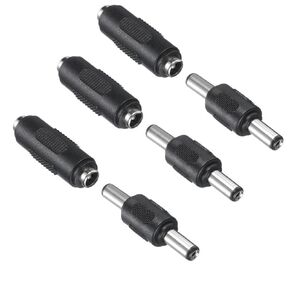 12V 5.5 x 2.1mm Female to Female DC Power Connector Adapter, Male to Male Power Plug Jack for Led Strip Light CCTV Camera-6PCS