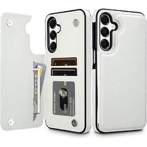 HianDier for Samsung A16 5G Case Wallet with Card Holder Women Men PU Leather Galaxy A16 5G Phone Case Shockproof Protective Cover for Samsung A16 Case Magnetic Closure for Galaxy A16 5G Case-Black