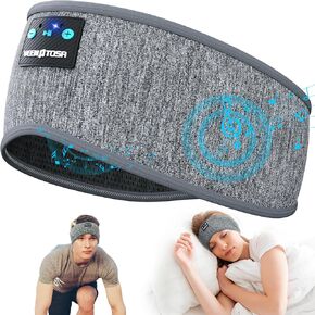 Sleep Headphones, 20Hrs Headband Headphones with HD Stereo Speakers, Sleeping Headband Wireless for Side Sleepers, Workout,Yoga,Travel, Bluetooth 5.3 Sports Earphones for Men, Women