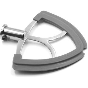 Stainless Steel Flex Edge Beater for KitchenAid Classic&Artisan Tilt-Head 4.5-5 Quart Stand Mixers, Fits for K45SS,KSM75,KSM90,KSM150 Paddle with Silicone Edges Scraper, Dishwasher Safe