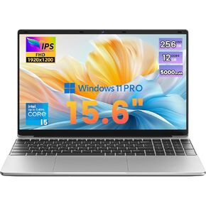 كمبيوتر Azeyou المحمول المحمول ، 15.6 "كمبيوتر محمول ، Alder Lake-N95 CORE CPU (حتى 3.4 جيجا هرتز) ، 12 جيجابايت من ذاكرة الوصول العشوائي SSD ، 1080p FHD المحمول ، Windows 11 Pro ، Full Function Type-C ، 2.4G/5G WIFI ، BT5.0 BT5.0 ، USB3.0