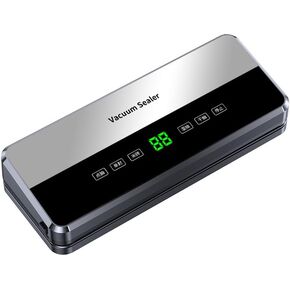 Vacuum Sealer Machine, Full Automatic Food Sealer, With Different Functions, Easy-Lock Handle, Double Heat Seal, Vacuum Sealer for food With Bags Storage, Built-in Cutter, Progress Display