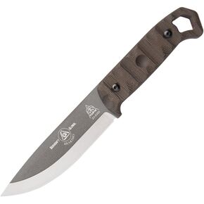 Tops Knives TPBRAK02R: Brakimo Tungsten Coated Fixed