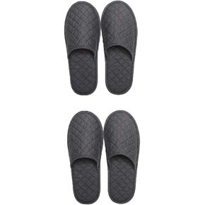 Portable Travel Slipper Spa Hotel Open Toe Sandals Non Disposable Foldable Shoes Guest Indoor House Room Business Trip Party Washable Footwear with Bags