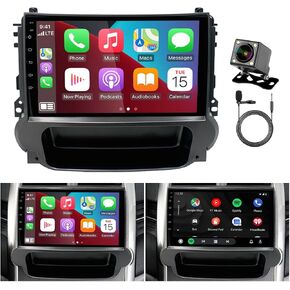9 inch Car Stereo Radio for Chevrolet Chevy Malibu 2011 2012 2013 2014 2015, Andorid 13 Touchscreen Car Radio with Carplay & Android Auto, Support GPS Bluetooth SWC Backup Camera Radio (2G+32G)