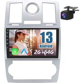 Car Radio Stereo Andriod 13 for Chrysler 300C 2004-2011 with GPS Navigation Apple CarPlay Andriod Auto