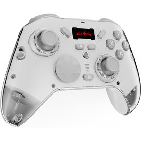 Gaming Controller for pc, Hall Trigger/ Hall Joystick/ Vibration Body Sensor/ RGB Lighting pc Controller, Suitable for pc/ iOS/ Android/ Switch