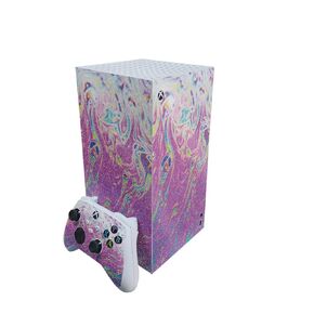 ألعاب الكربون ألعاب البشرة متوافقة مع Microsoft Xbox Series X Digital Edition - Sunset Flow - Premium 3M Vinyl Wrap Wrap Cover - من السهل تطبيق | مصنوع في الولايات المتحدة الأمريكية من قبل Mayyskins