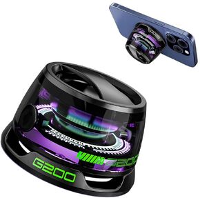 Multifunctional Magnetic Bluetooth Speaker with RGB Light,Wireless Waterproof Magnetic Speaker for Phones,Tablets,Laptops and Switch,6-7H Playtime