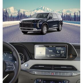 Screen Protector for 2023-2025 Hyundai Palisade SE/SEL/SEL Premium/XRT/Limited/Calligraphy/Calligraphy Night 12.3 Inch Tempered Glass Protective Film Navigation Display Accessories Cover