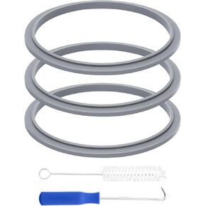Gasket Replacement Rubber Ring,Seal Rings Compatible With Nutribullet Gaskets Part Accessories Blender 900 Series 600W and 900W, Seal Ring 3Pcs, Tiny Hook 1Pcs and Tiny Brush 1Pcs