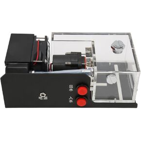 Pump Reservoir Combo, 12V 10W 500ML Water Cooling Pump 80mm/2000RPM Fan Water Cooling Kit G1/4 Thread Pipe for Industry