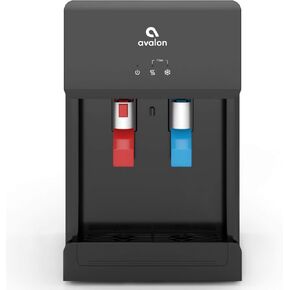 Avalon B8BLK Countertop Touchless Bottleless Water Cooler-2 Stage Water Filters and Installation Kit Included, NSF Certified, UL Approved, Black