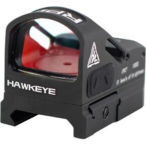Hawkeye 1x24mm Red Dot Sights, 2 MOA Shake to Awake Compact Open Reflex Sight with Picatinny Mount Compatible with RMR Footprint