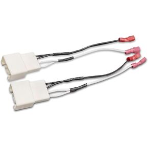 2 PCS Car Audio Speaker Conversion Adapter Cable, Plug Play Non-Destructive Installation Wiring Harness Plug, Replace OEM Part Number #FORD72-6912, Compatible with Ford Models (White)
