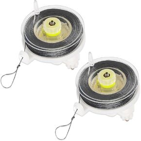 Kevlar Trip Wire Alarm Device with Reusable Reel - 85ft of 12 Gauge Perimeter Defense with Silicon Coated Cord Line - Camping Perimeter Alarm and Early Warning Security Trip Alarm