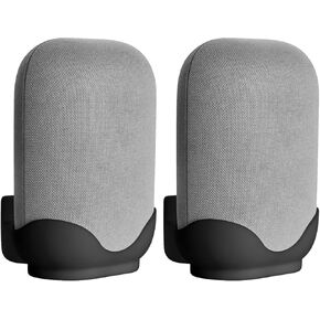 honecumi [2 Pack] Wall Mount for Google Nest Audio, Google Nest Speaker Mount Desktop Stand- Wall Mount Stand Holder for Google Nest Voice Assistant- Elegant Black
