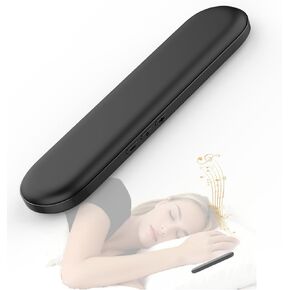 Bluetooth Under Pillow Speaker for Sleeping/Portable Sleep Bar with Bone Conduction Stereo Sound/Timer and Volume Control for Insomniacs/Sleep Aid