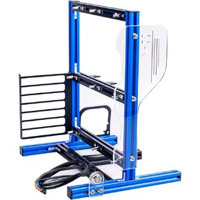 DIY ITX MATX ATX Computer Open Air Case, Aluminum Open Frame Computer Case, PC Test Bench Vertical Motherboard Chassis DIY Kit(Blue Black)