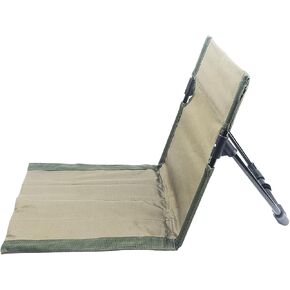 Outdoor Camping Backrest,Lightweight Foldable Chair,Park Leisure backrest,Beach Portable Single Lazy Chair,Aluminum Lazy Comfortable Backrest (Carbon Black)