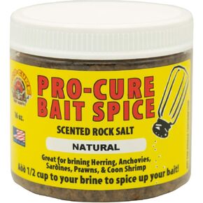 Pro-Cure Bait Spice Rock Salt - Natural, 16 Ounce