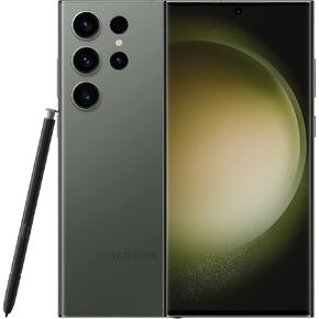 Galaxy S23 Ultra Back Glass Replacement for Samsung Galaxy S23 Ultra Back Cover Glass with Pre-Installed Tape and Camera Lens +Tools (Green)