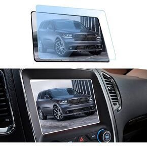 GFJNFG for 2014-2024 Dodge Durango Screen Protector 8.4 Inch Uconnect Navigation Display 2023 2024 Dodge Durango GT SXT Accessories Durango HD Tempered Glass Anti Scratch Fingerprints