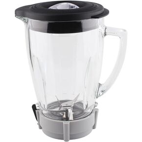 Replacement Parts Glass jar with Jar Base Bottom Cap, Compatible with Oster Pro 1200 Blender